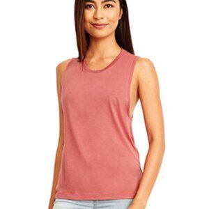 The Free Yoga Pink Muscle Tee Lightweight Medium NEW